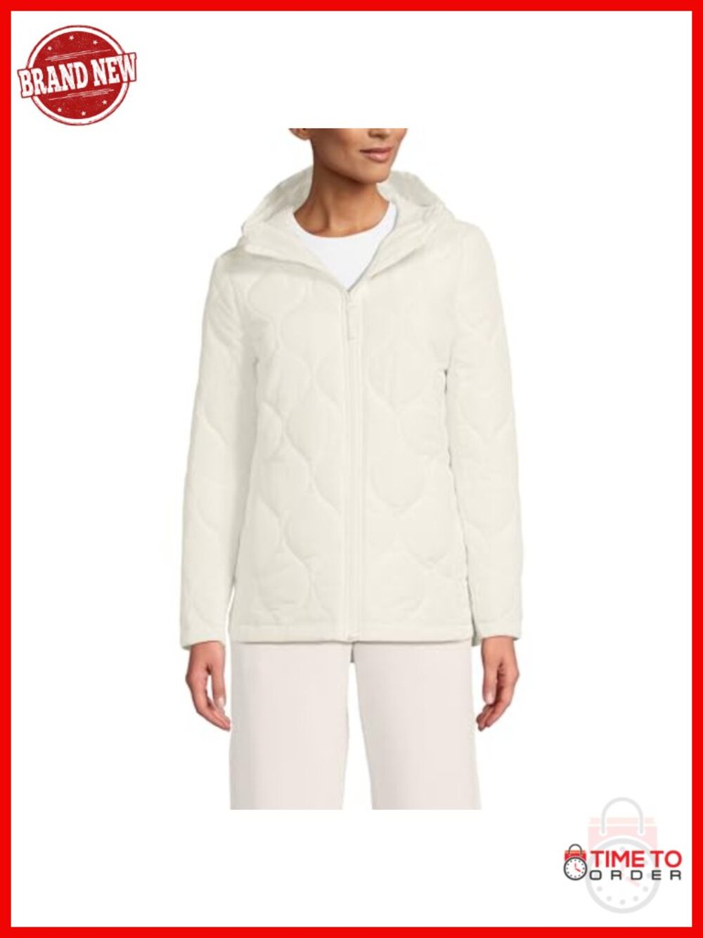 Women's Quilted Insulated Puffer Jacket with Hood
